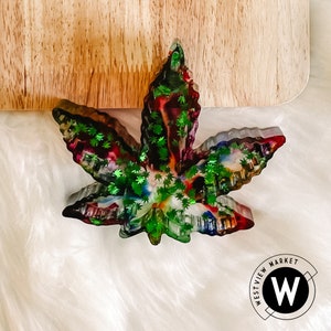 Resin Hemp Leaf Dish