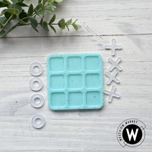 Pepper and Blue Travel Size Resin Tic-Tac-Toe Boards