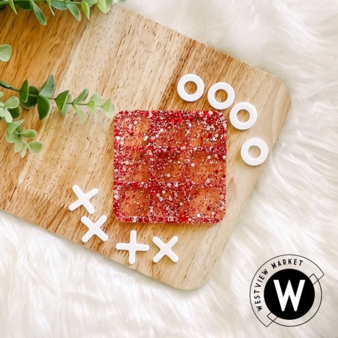 Candy Cane Travel Tictactoe Board Game Etsy