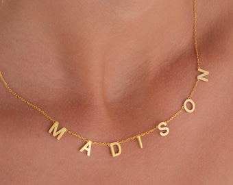 Personalized Name Necklace, Initial Necklace, Letter Necklace, Custom Necklace, Wife Gifts, Gifts For Mom, Moms Gift, Mothers Day Gifts