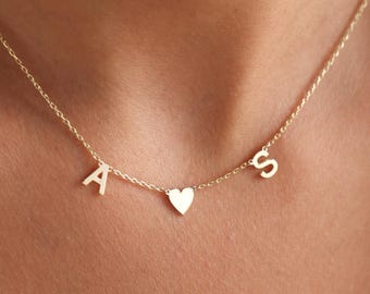 Gold Personalized Initial Necklace, Letter Necklace, Gold Personalized Gift, Personalized Jewelry, Christmas Gifts ideas, Mothers Day Gifts