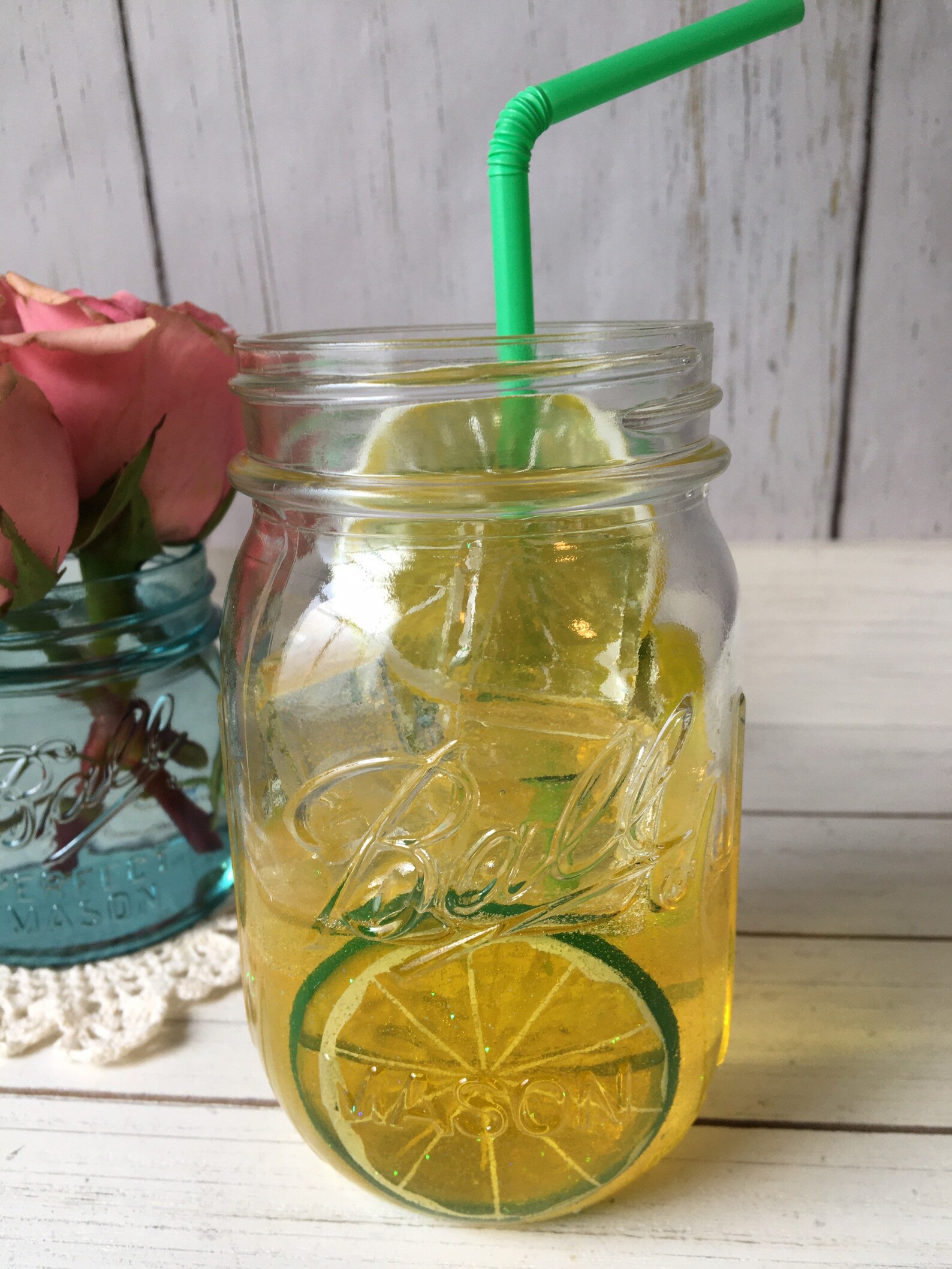 Jar of Faux Lemonade Etsy