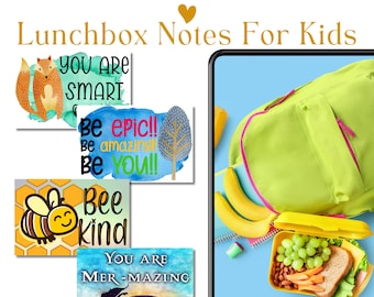Watercolor Lunchbox Notes: Kids Jokes & Encouragement (Digital Download)