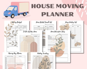 House Moving Planner Printable: 30-Page Moving Checklist (Digital Download)