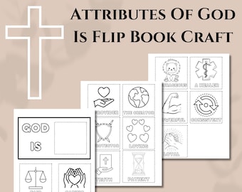 Libro imprimible "Atributos de Dios": Descarga digital