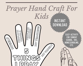 Learn To Pray, Pray For Others, Kids Bible Study Lesson, Loving Kindness, Sunday School, Prayer Hand Craft, Prayer Hands, Bible Printable