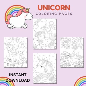 Beautiful Unicorn Coloring Pages, Adorable Coloring Books, Unicorn Color Pages, Coloring Pages For Kids Unicorn, Kids Printables Education