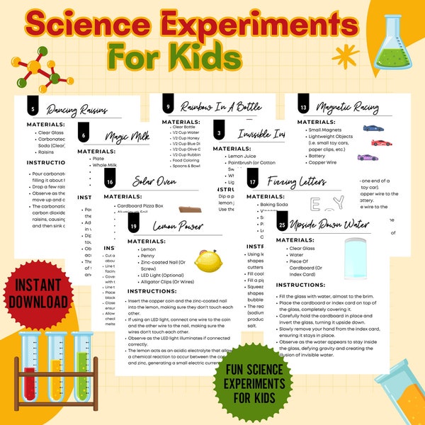 Hands On Science Experiments, DIY Science Experiments, Experiment Printables, Future Scientist, Simple Science, Science Experiment,Kids STEM