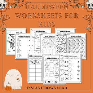 Candy Math Equations, October 31st Activities,Spooky Halloween Worksheets,Shadow Matching,Halloween Preschool Printable,Halloween Activities