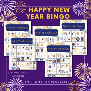 New Year’s Bingo,New Years Eve Game,New Year&#39;s Activity For Kids,New Years Eve Kids,New Years Eve 2025,Printable New Year,Classroom Activity