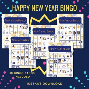 New Year’s Bingo,New Years Eve Game,New Year&#39;s Activity For Kids,New Years Eve Kids,New Years Eve 2025,Printable New Year,Classroom Activity