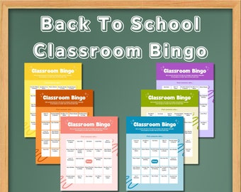 Bingo de Volta às Aulas: Jogo Quebra-Gelo para Colegas de Classe (Download Digital)