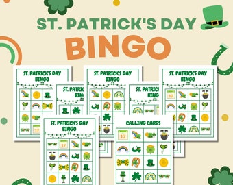 Jogo de Bingo do Dia de São Patrício para Crianças (Download Digital)