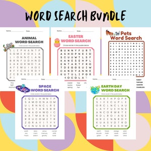 Fun Word Search,Word Search Kids Activity,Word Search Puzzle,Kids Word Search,Word Searches,Instant Download,Printable Games,Kids Activities