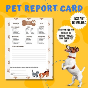 Dog Walk Report Form, Dog Walker Report, Pet Boarding Business, Pet Sitter Report, Haustier Report Card, Dog Report Card, Doggie Daycare, Haussitting