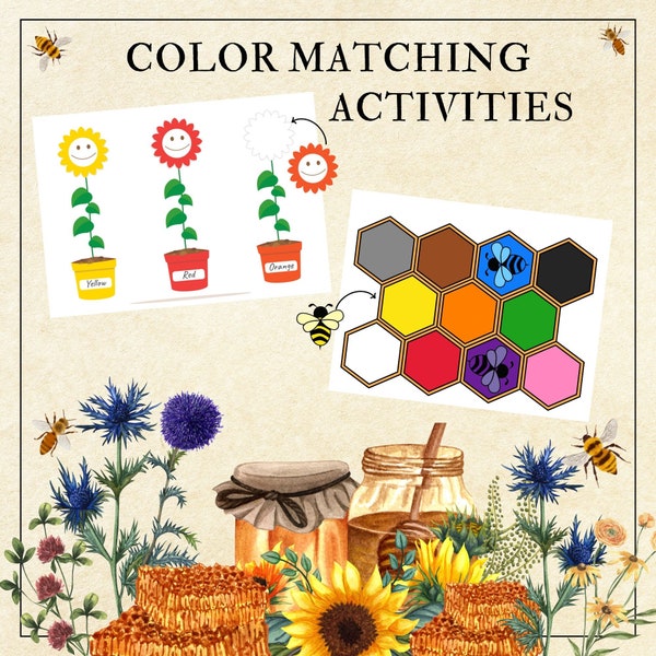 Color Sorting Game, Preschool Game Color Matching, Color Recognition, Busy Bag, Color Jars, Fine Motor Skills,Homeschool Activity,Montessori