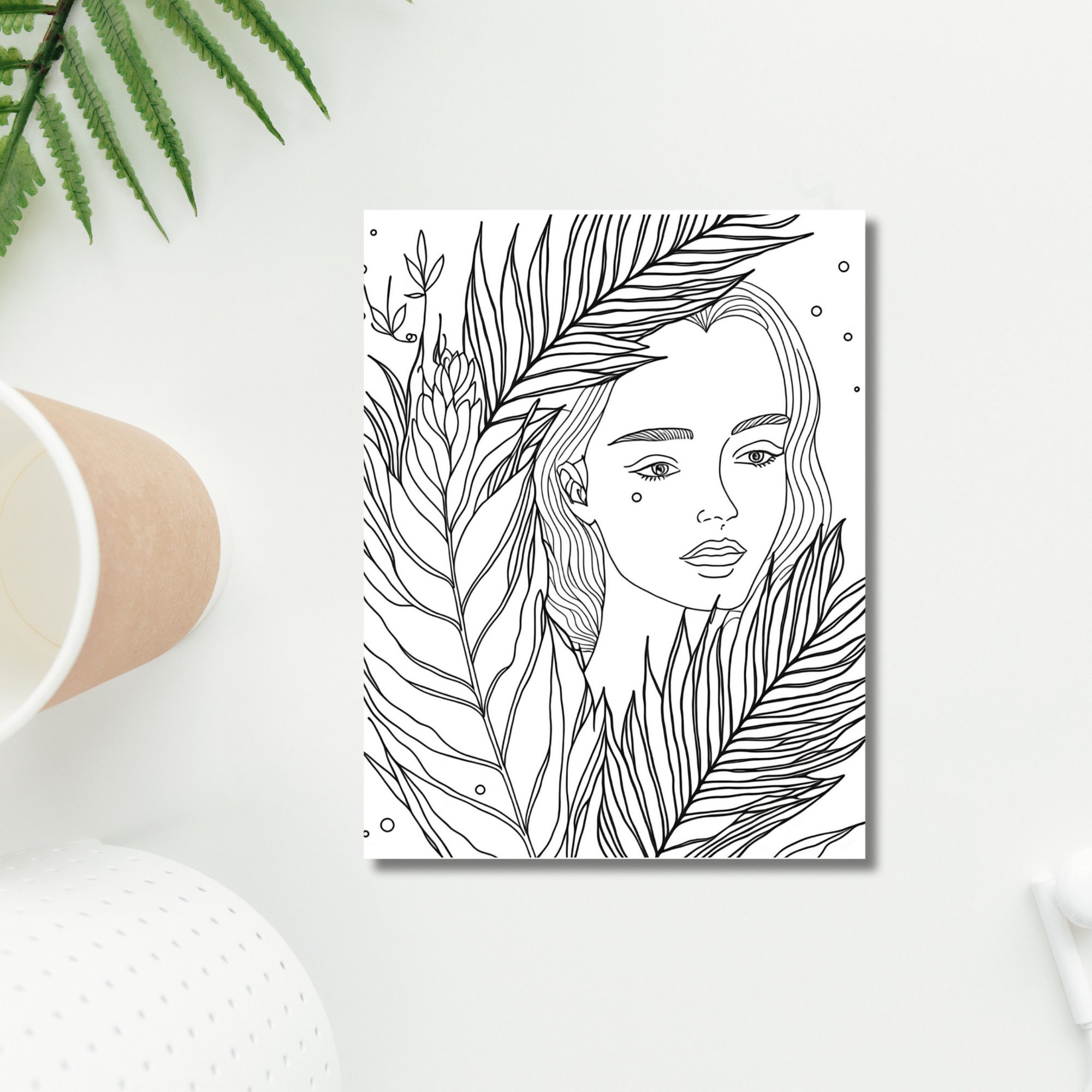 Boho Minimalist Coloring Pages, Boho Coloring Pages, Boho Coloring ...