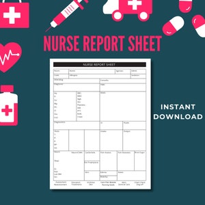 RN Handoff Tool, Medical Surgical Telemetry, Registered Nurse Digital Download, Patient Report Sheet, Nurse Brain Sheet, Nurse Report Sheet