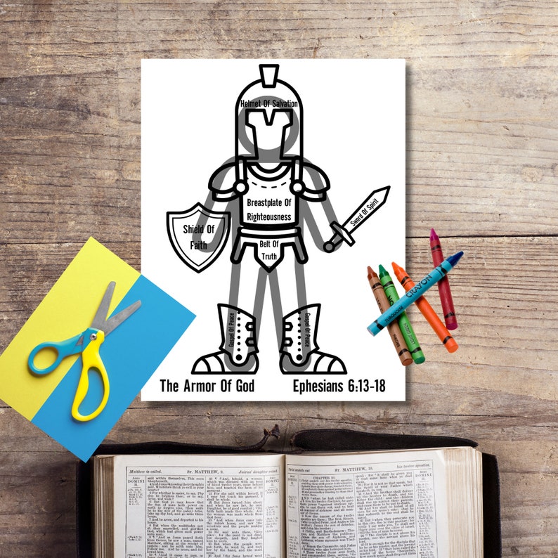 Helmet of Salvation, Armor of God Craft, Full Armor of God,shield of ...