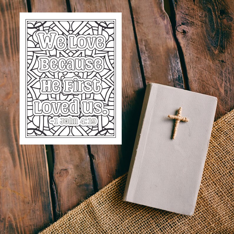Bible Memory Coloring,scripture Coloring Book,kids Bible Verse Coloring ...
