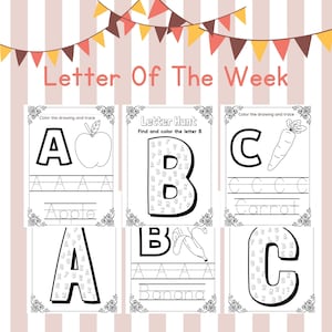 First Week Of Preschool, Preschool Letters Of The Week, Preschool Letter Tracing,Letter Of The Week Printable,Letter Of The Week,Active Kids