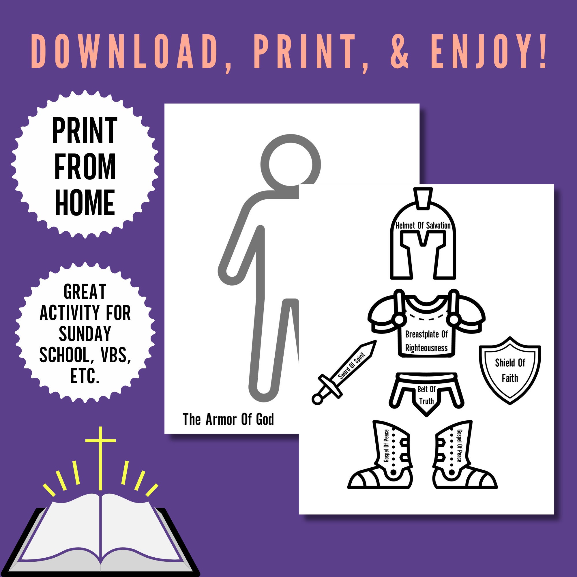 Helmet of Salvation Printable Craft Activity for Kids Learn About the Armor of God - Etsy helmet-of-salvation-printable-craft-activity-for-kids-learn-about-the-armor-of-god-etsy