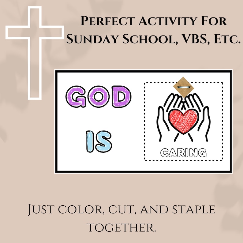 Attributes of God, Christian Resource, Flip Books, Sunday School