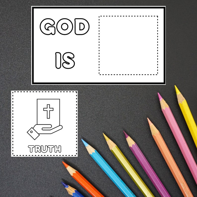 Attributes of God, Christian Resource, Flip Books, Sunday School