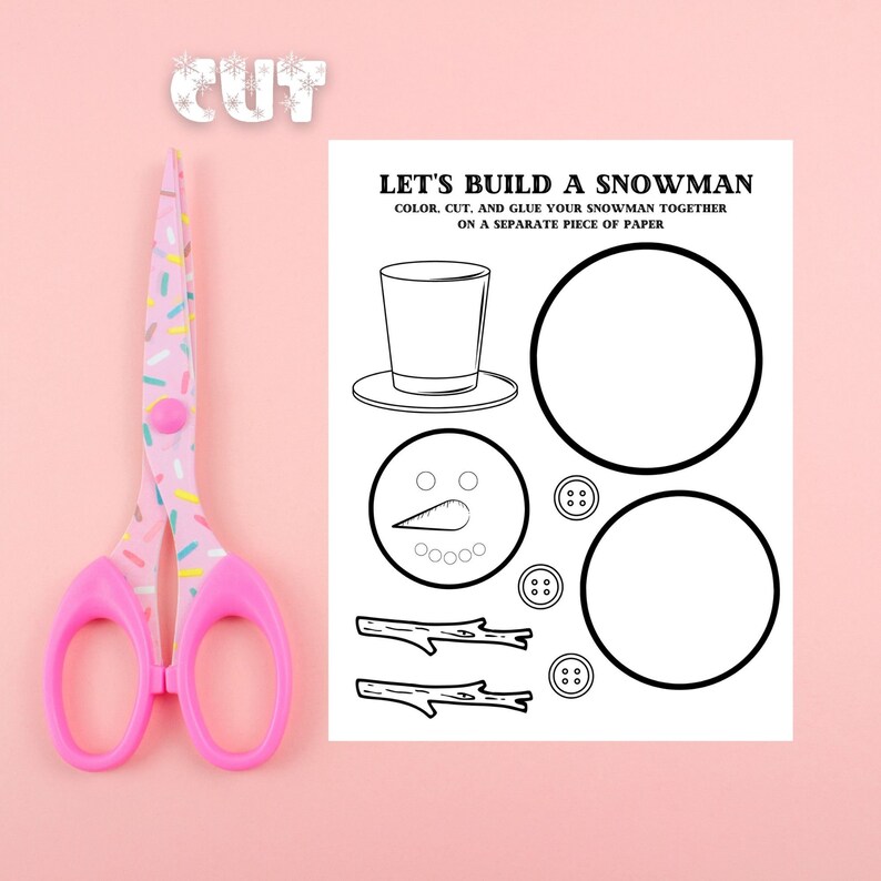 Indoor Preschool Activity, Preschool Activity Sheet, Snowman Printable ...