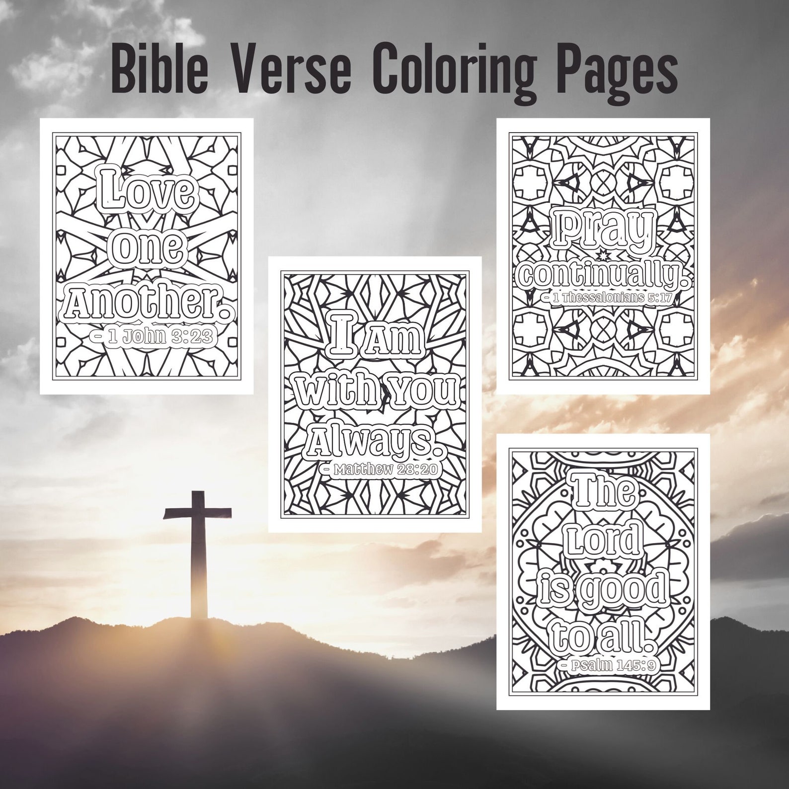 Bible Memory Coloring,scripture Coloring Book,kids Bible Verse Coloring ...