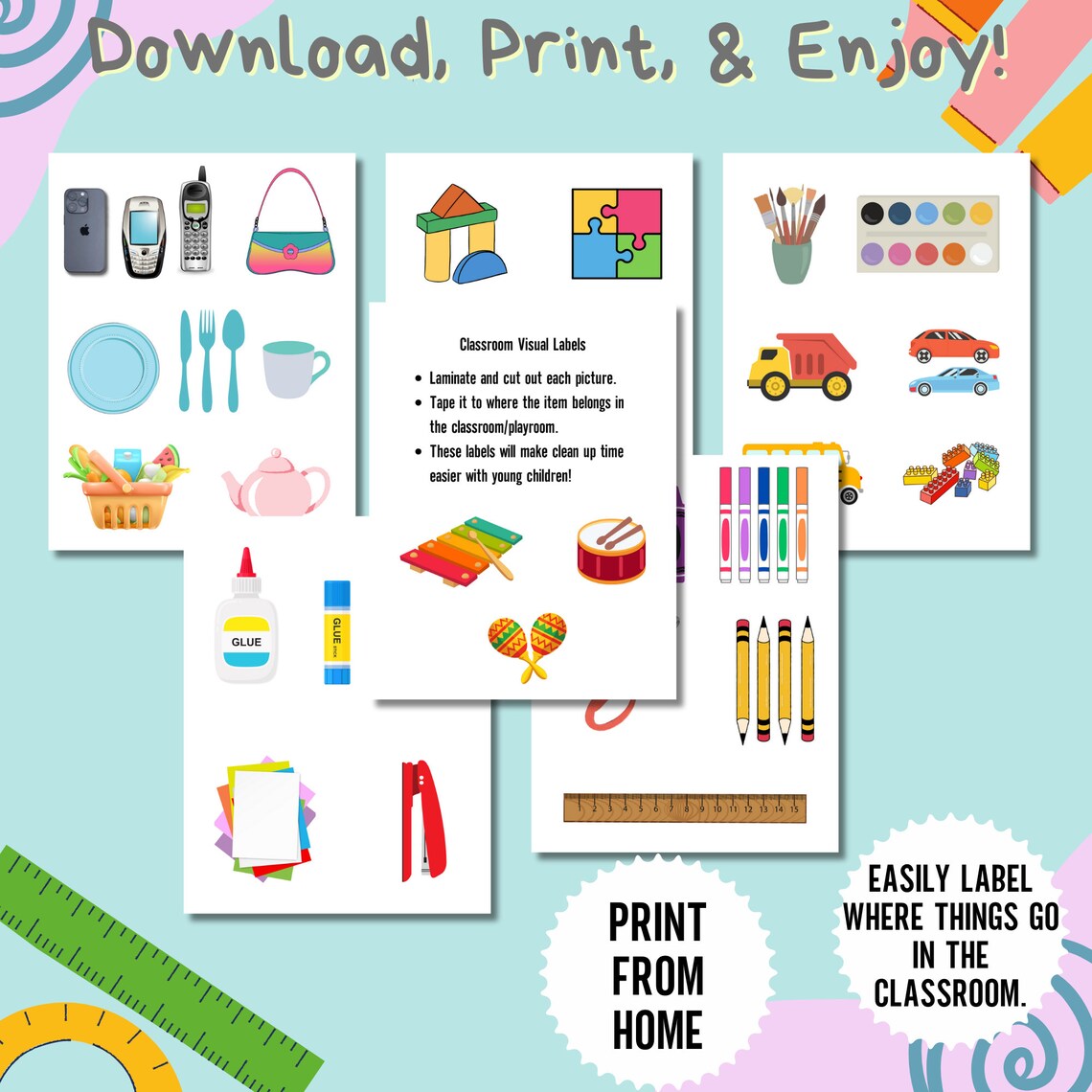 Direction Display Signs,clean up Time,visual Learner,preschool ...