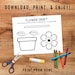 Build A Flower Printable Craft, Indoor Preschool Activity, Build A ...