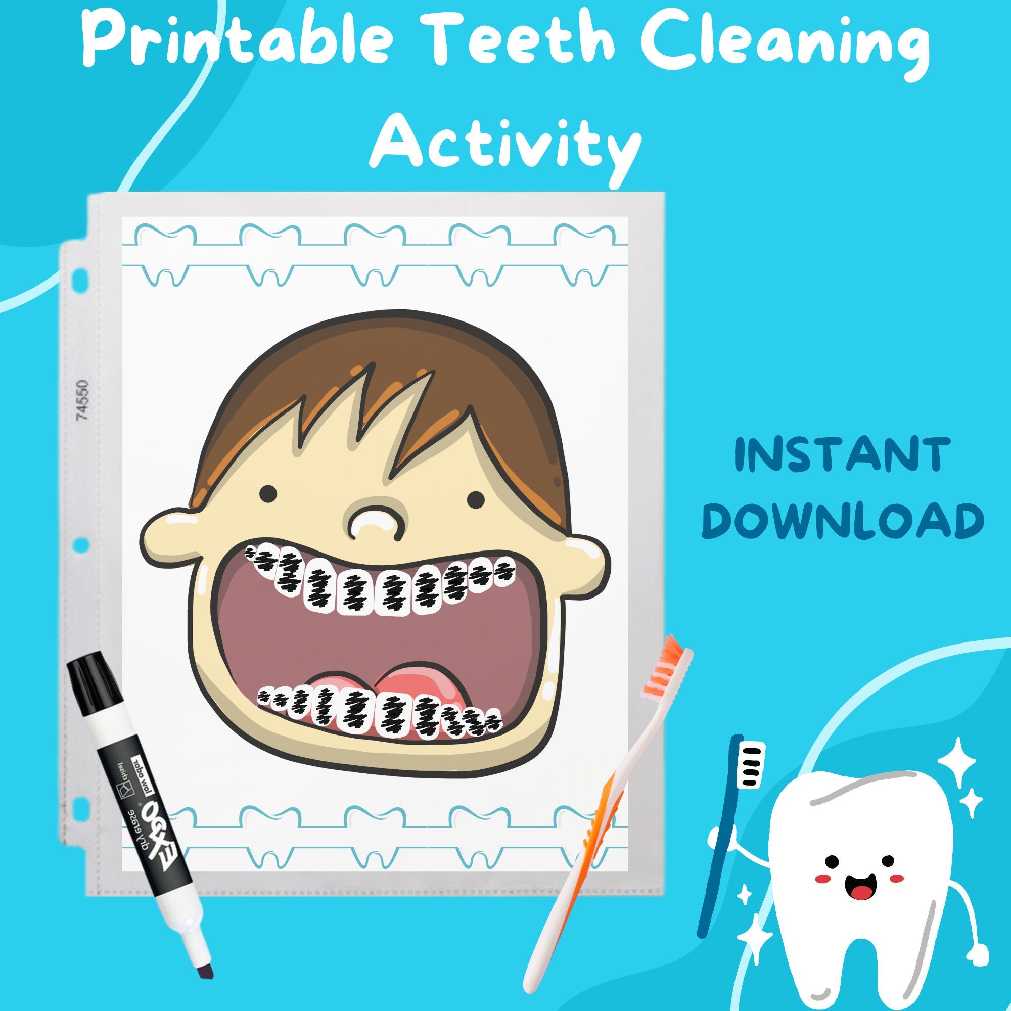 Science Craft Kit for Kids All About Teeth: Two Projects, One Experiment,  Teaching Material, Ages 4 8, Preschool, Kindergarten, 1st Grade 