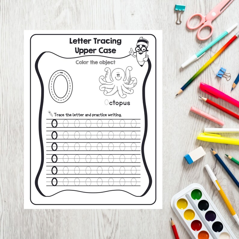 Alphabet Tracing Sheets Trace the Alphabet Weekly Etsy