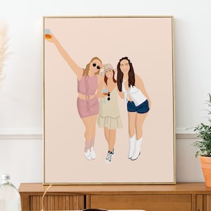 Niestandardowy prezent dla najlepszego przyjaciela, minimalistyczny rysunek, szczegółowy rysunek portretu, realistyczny rysunek, portret bez twarzy, niestandardowa ilustracja