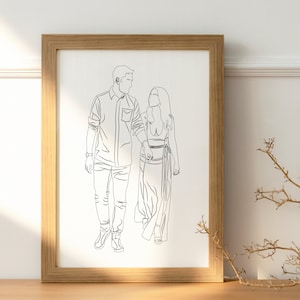 Dibujo de línea personalizado, Arte de línea personalizado, Ilustración minimalista, Arte de línea personalizado, Dibujo de línea de arte digital de la foto