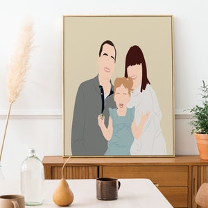Custom Faceless Portrait, Custom Portrait, Faceless Portrait Print, Faceless Digital Portrait, Couple Digital Faceless Illustration