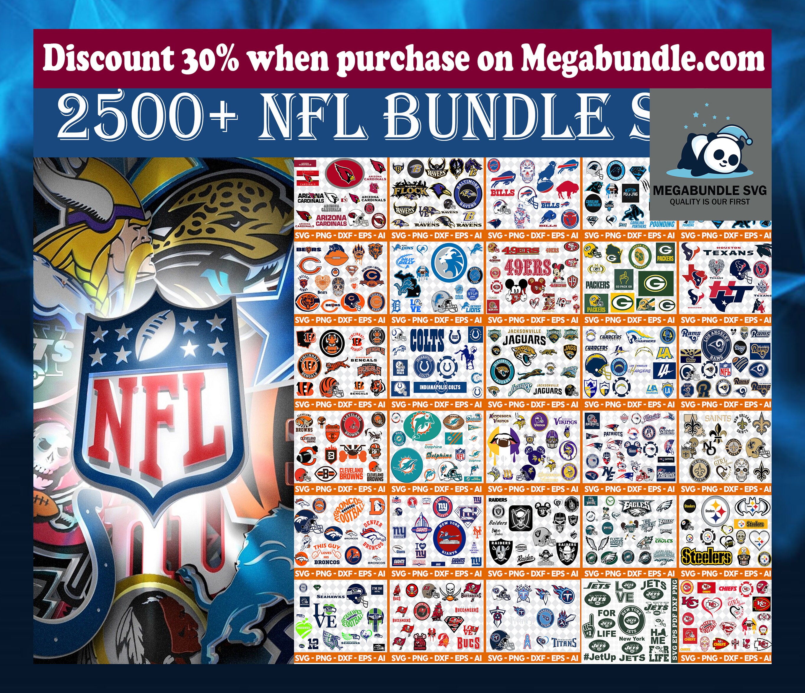 NFL SVG NFL Logo svg 2021 nfl team logos nfl bundle svg Etsy