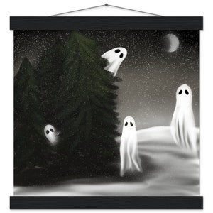 Winter Spirits | Forest Ghosts Premium Matte Paper Poster with Hanger