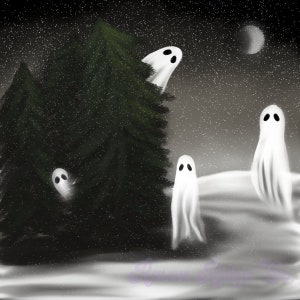 Winter Spirits | Forest Ghosts Art Print