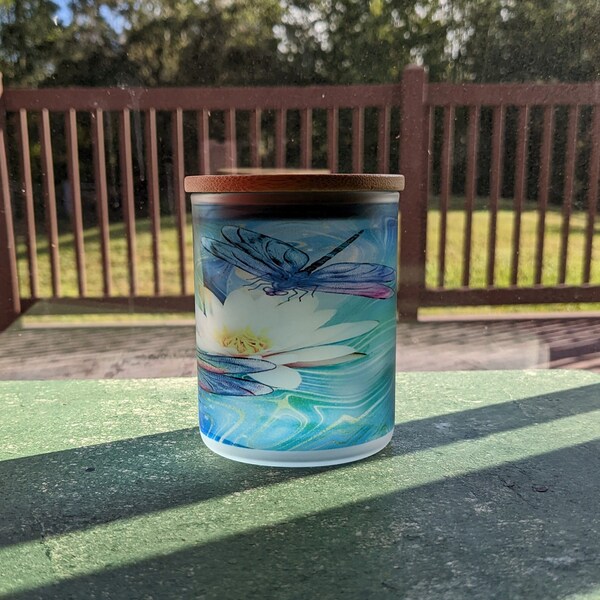 Dragonfly Candle Etsy
