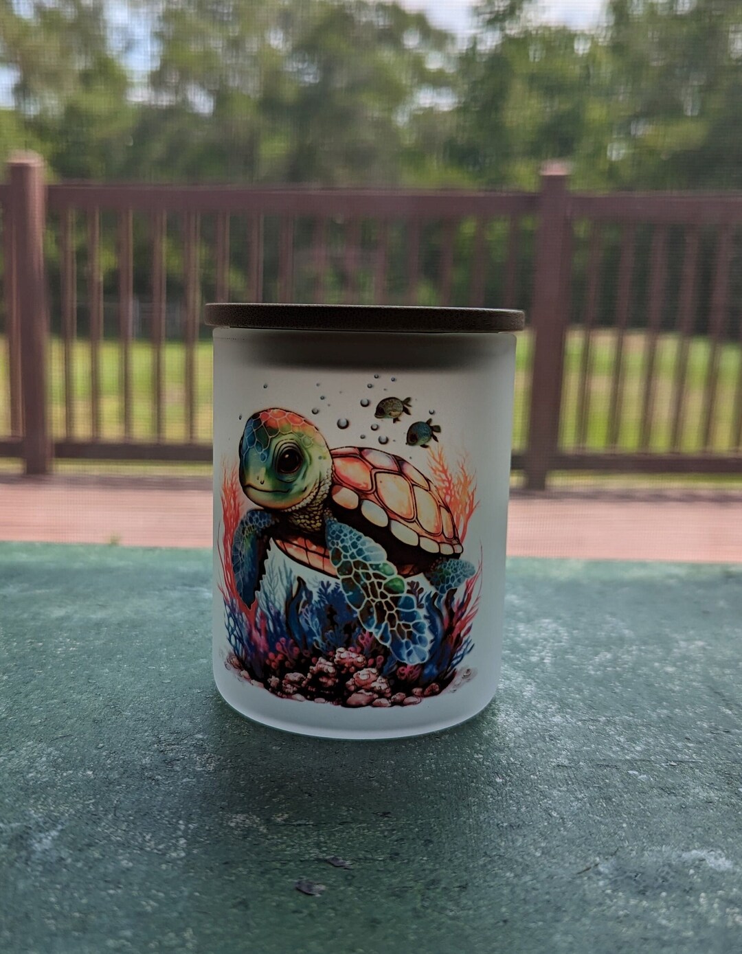 Sea Turtle Candle Holder Turtle Jar Turtle Gifts Turtle Etsy
