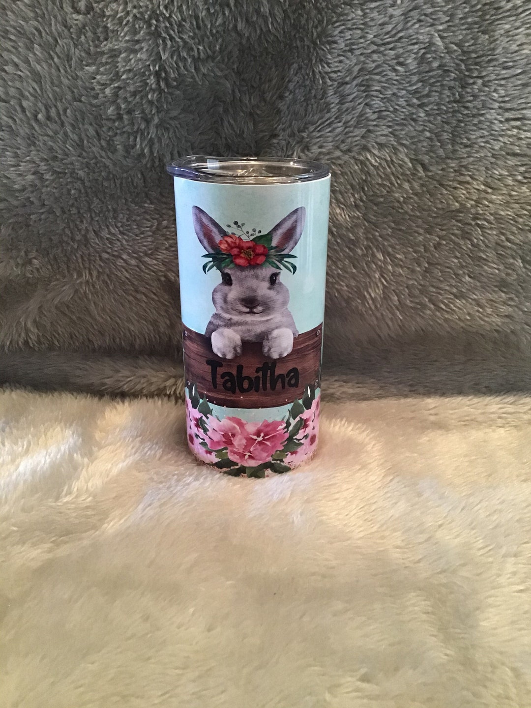 Personalized Insulated Kids Tumblers - Bunny Treats
