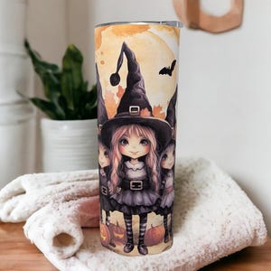 Cute Halloween Witches Tumbler Can Be Personalized, Witchcraft Fun Cup, Witch Tumbler, Tumbler With Reusable Straw, Gift For Her