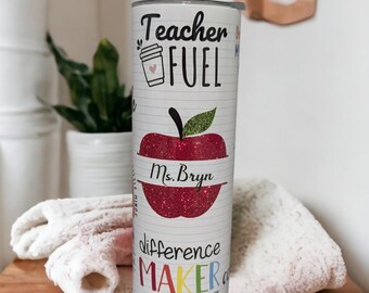 Personalized Teacher Tumbler, Teacher Appreciation Gift, Teacher Cup, Teacher Gift, Gift For Teacher, Personalized Teachers Cup