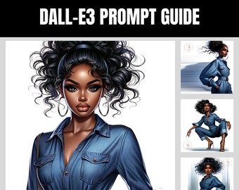 DALL-E PROMPT GUIDE|Denim Dolls|ChatGPT Prompt Guide|Digital Art|Image Generator Prompts