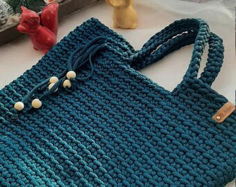scandinavian style crochet tote bolsa pattern