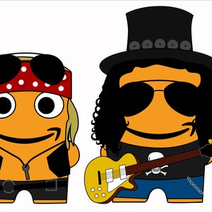 Lot de 2 autocollants imperméables Peccy Guns and Roses