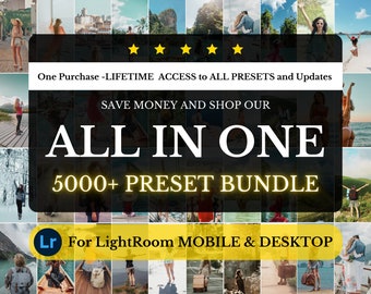 5000+ Lightroom Presets, Lightroom Mobile Preset, Lightroom Presets Coconut Tan, Preset Lightroom, Instagram Preset, Mobile & Desktop Preset