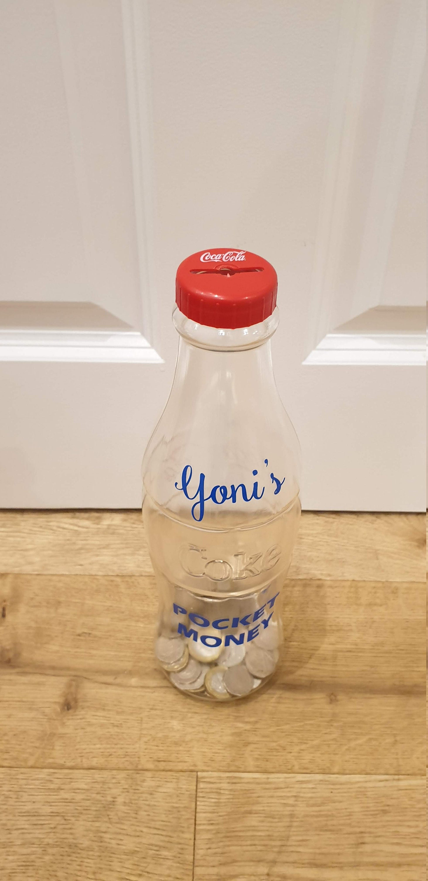 Personalised Coke Saving Piggy Bank Bottle. Vinyl Etsy